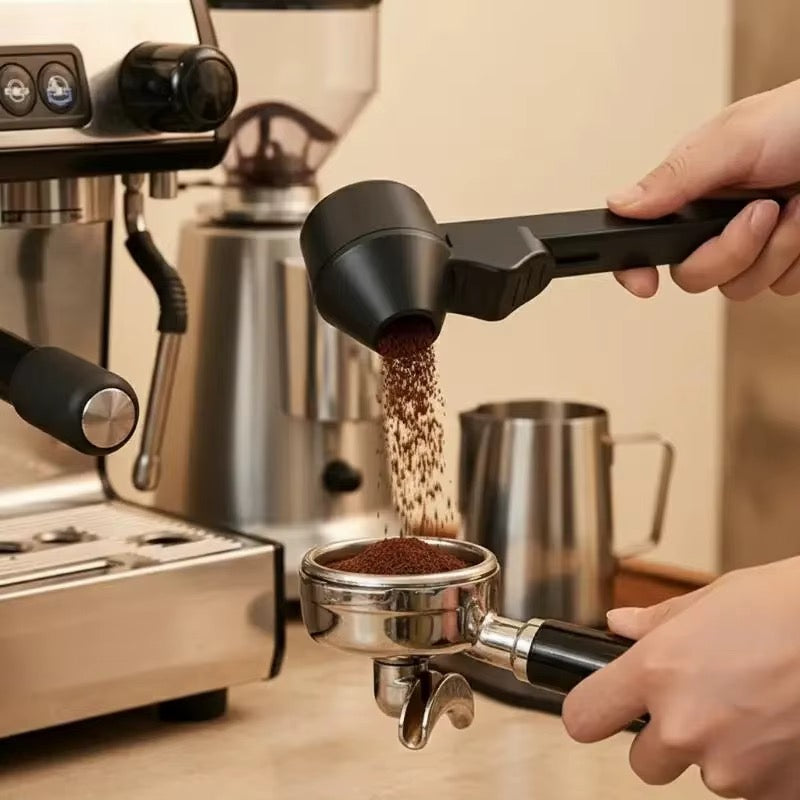 Multifunctional measuring spoon funnel, protein powder dispenser, sliding spoon, coffee milk powder, leak-proof spill-proof protein powder funnel