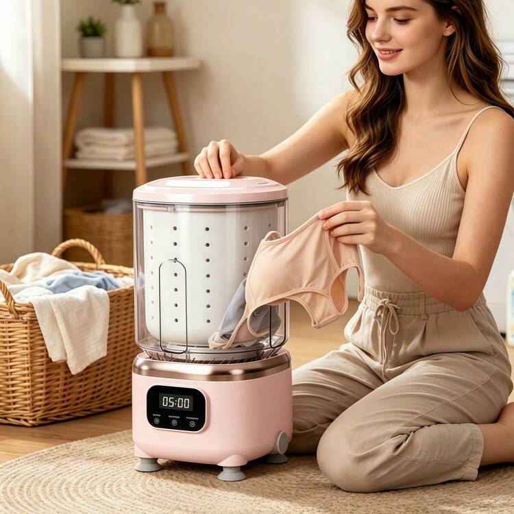 Mini Clothes Washing machine Spin Dryer with Sterilize Function  Portable Underwear, Socks & Baby Clothes, Digital Timer electric washer-dryer all-in-one wireless mini washing machine