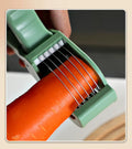 Kitchen stainless steel vegetable fruit slicer Vienna cucumber salad banana slicer knife kitchen tool shallot cutter vegetable Fruit cutter
