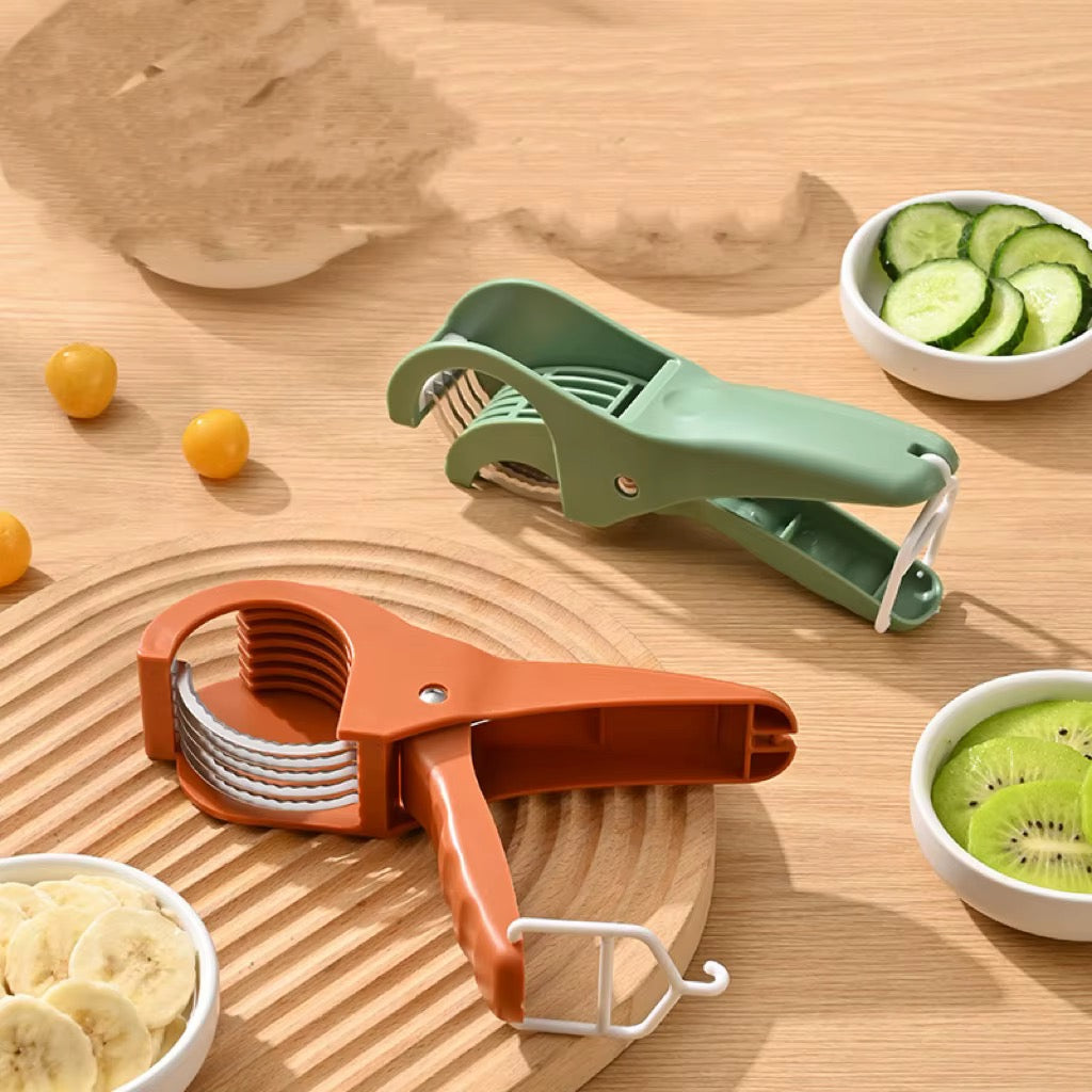 Kitchen stainless steel vegetable fruit slicer Vienna cucumber salad banana slicer knife kitchen tool shallot cutter vegetable Fruit cutter
