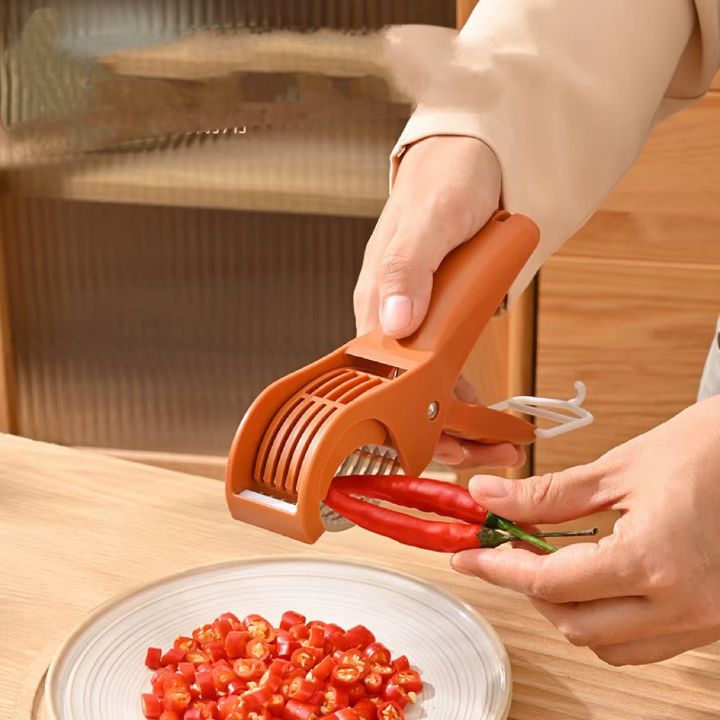 Kitchen stainless steel vegetable fruit slicer Vienna cucumber salad banana slicer knife kitchen tool shallot cutter vegetable Fruit cutter
