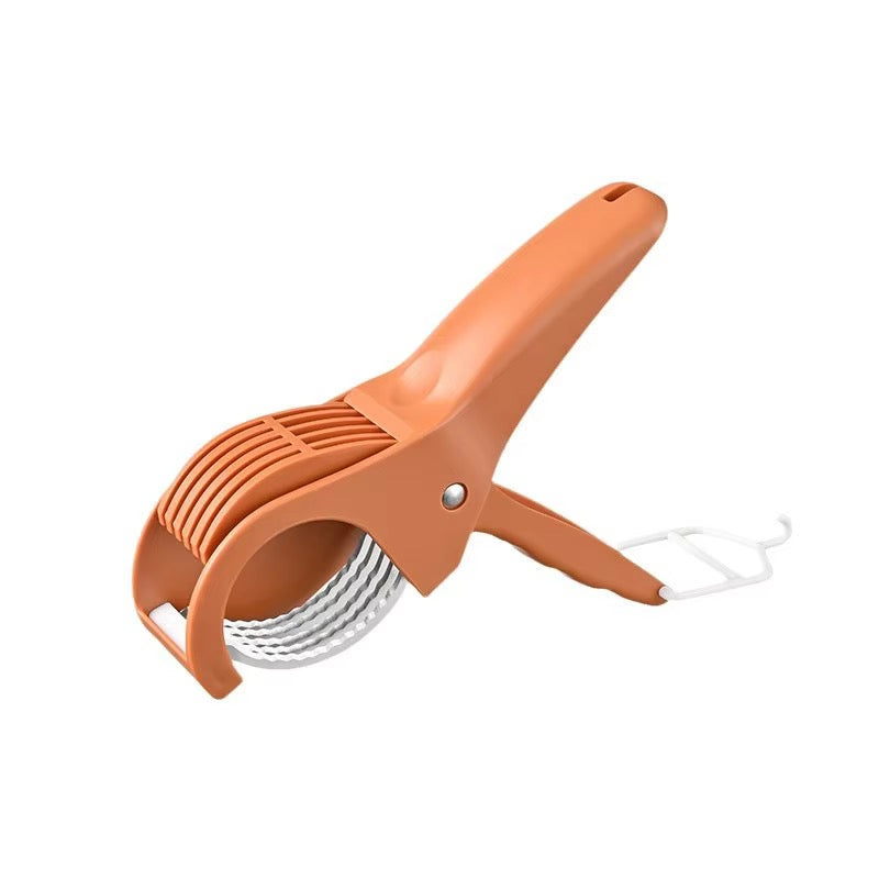Kitchen stainless steel vegetable fruit slicer Vienna cucumber salad banana slicer knife kitchen tool shallot cutter vegetable Fruit cutter