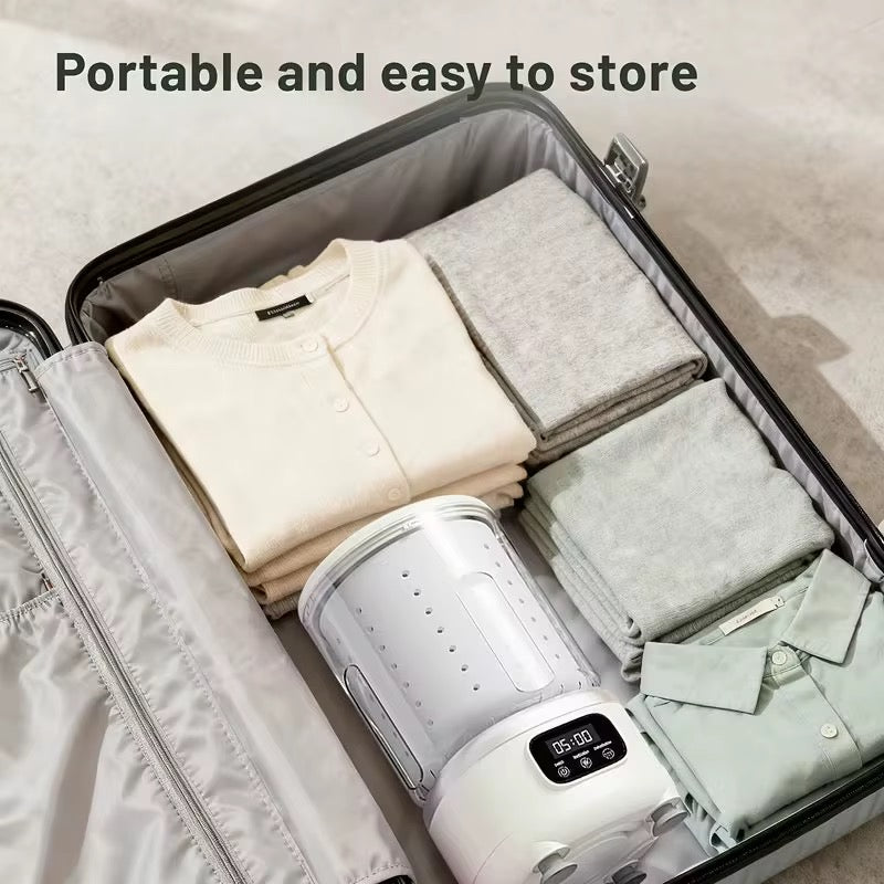 Mini Clothes Washing machine Spin Dryer with Sterilize Function  Portable Underwear, Socks & Baby Clothes, Digital Timer electric washer-dryer all-in-one wireless mini washing machine