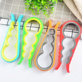 Multi-size Jar & Bottle Opener, Non-Slip Multi-Size Grip Tool for different bottle, Jar, can size, manual safety can opener,can screwdriver, Can Spanner for a friendly kitchen use