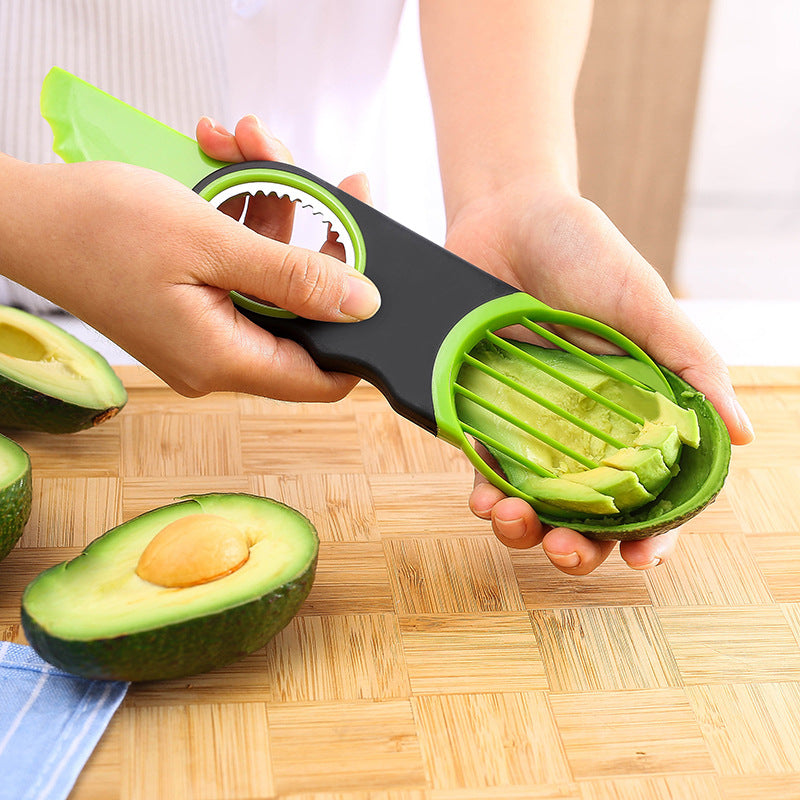 3-in-1 Avocado Slicer, Pitter & Cutter Tool, Multi-Use Fruit Slicer for Avocado, Kiwi & Dragon Fruit