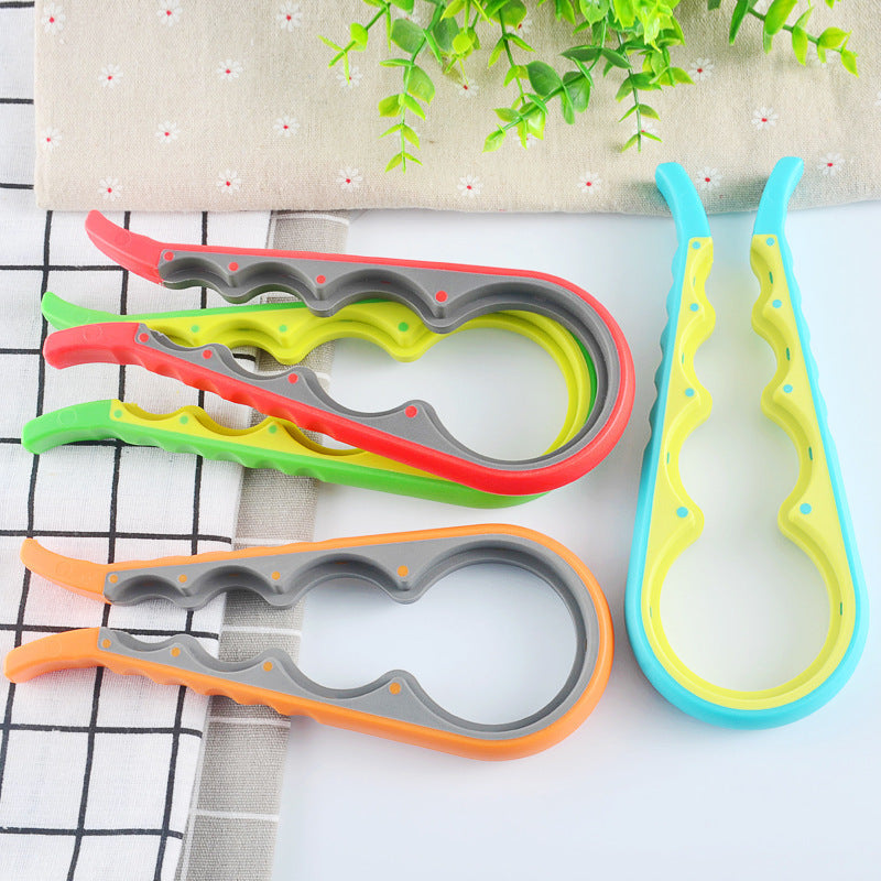 Multi-size Jar & Bottle Opener, Non-Slip Multi-Size Grip Tool for different bottle, Jar, can size, manual safety can opener,can screwdriver, Can Spanner for a friendly kitchen use